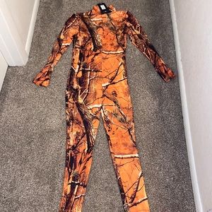 Orange hunting jumpsuit